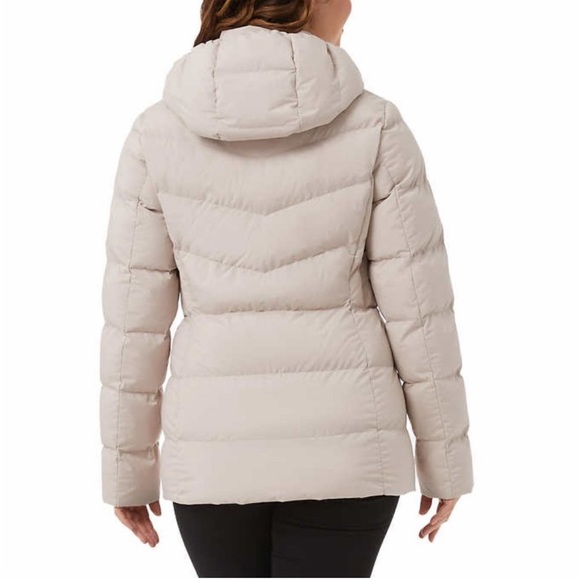 32 Degrees Heat | Womens Winter Tech Cream Puffer Jacket with Hood - Size XXL - Picture 3 of 16